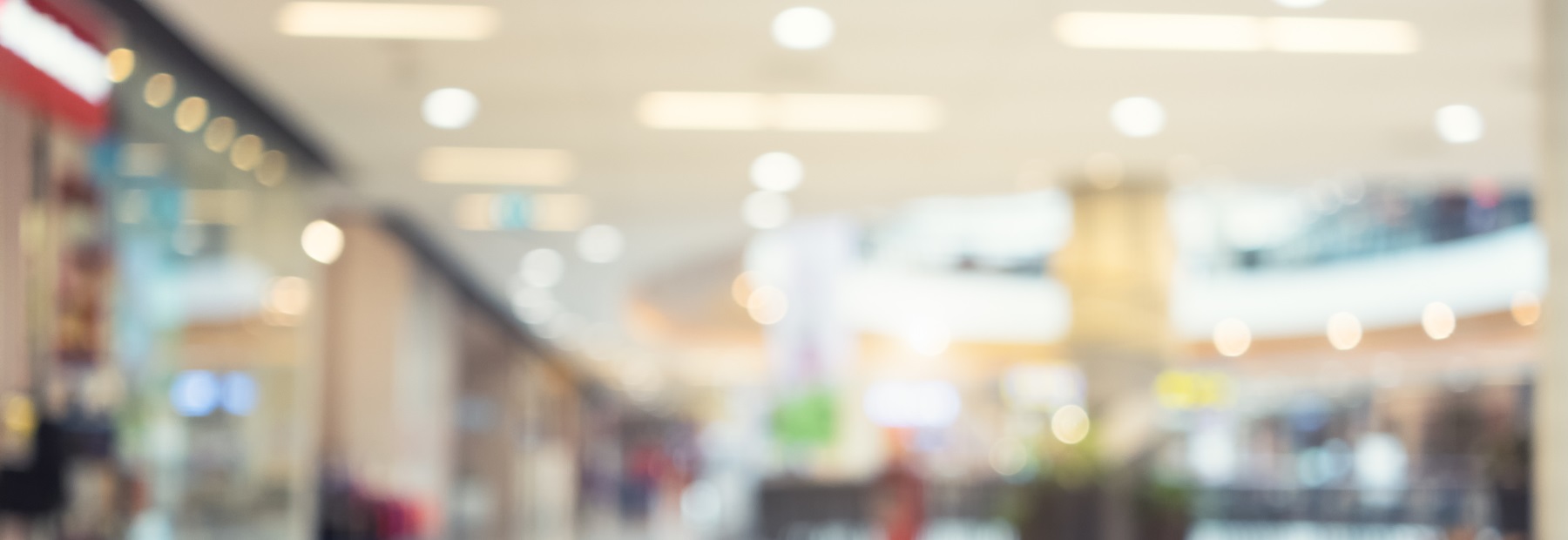 Blurred image of retail store front